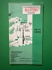 NEAR MINT! 1986 Masters Spectator Guide Jack Nicklaus 6th of 6 Masters Wins