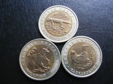 W859 Russia 50 Rubles 1993 (3) Grouse, Bear & Gecko