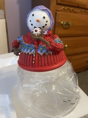 Princess House Crystal Candy Jar with Holiday Topper -#2439