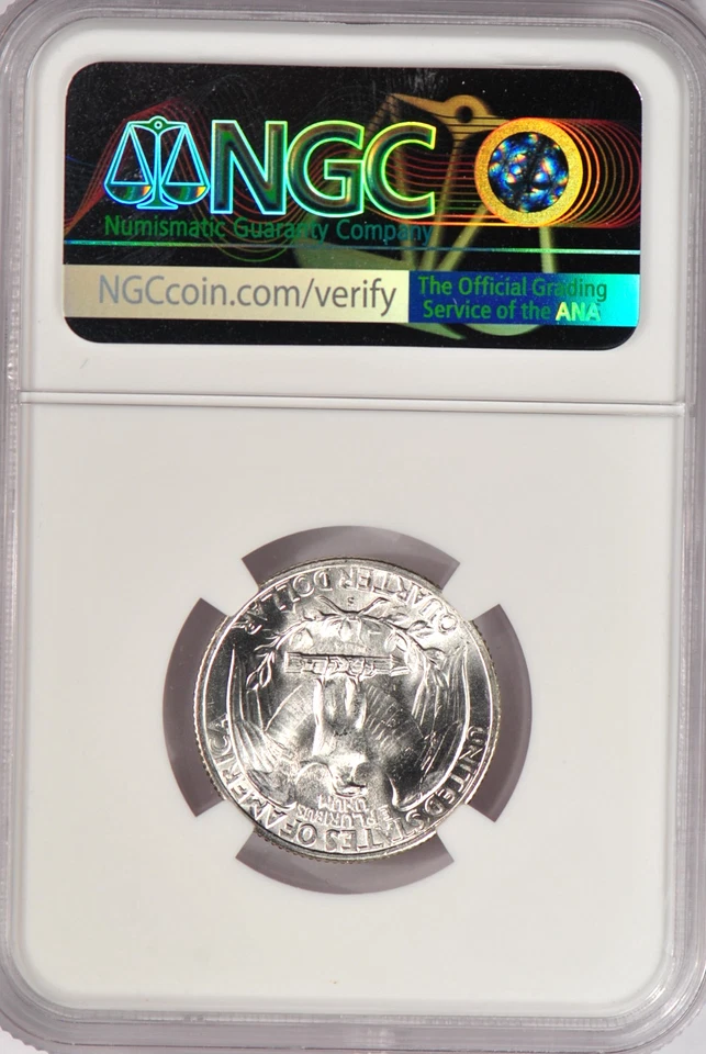 1947 S/S FS-501 Washington Quarter NGC MS 67 Variety Silver Coin 25C - Image 2 of 2