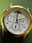 Vintage Seiko 7T36-6A39 Moonphase Chronograph Quartz Watch - FOR PARTS OR REPAIR