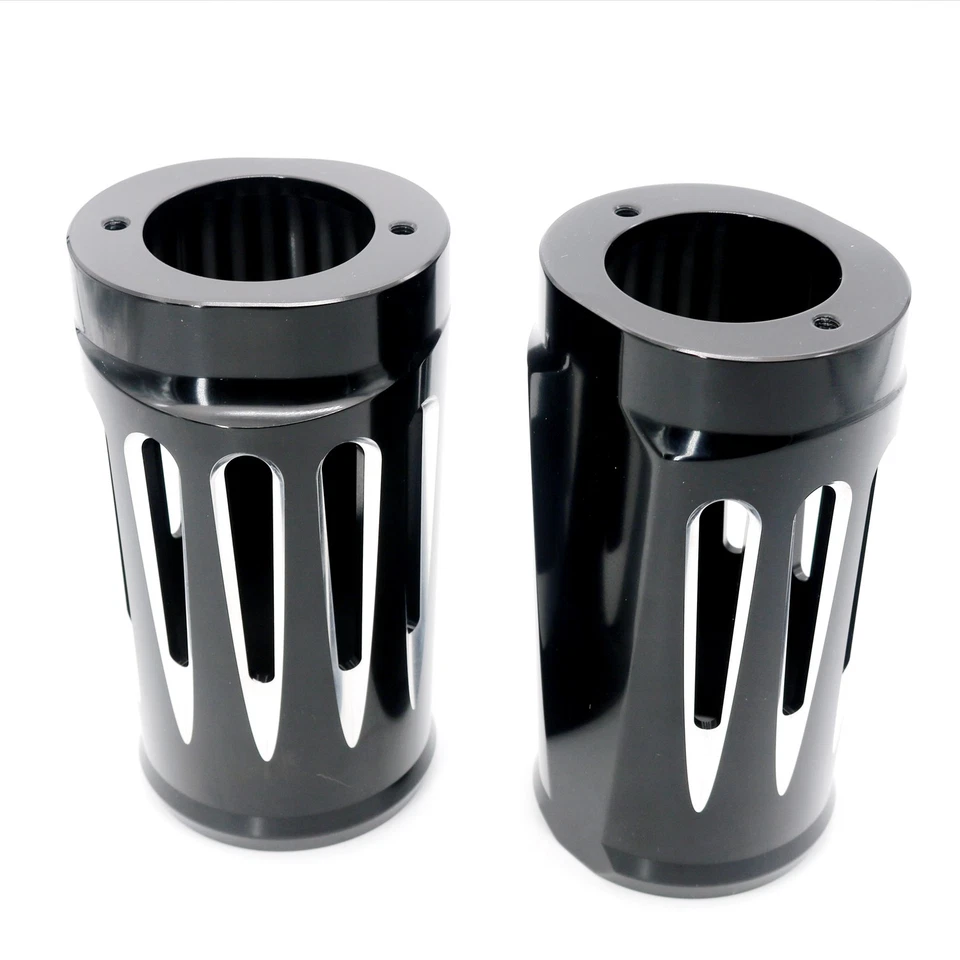 Ползунки алюминиевые вилочные в нормандском стиле для Harley Electra Glide Trike 1986-2013 черные - Изображение 3 из 4