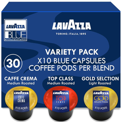Lavazza Blue Coffee Pods Variety Pack   30 Count   Includes Top Class, Gold Sele