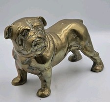 Solid Brass English Bulldog Ornament 16cm Tall