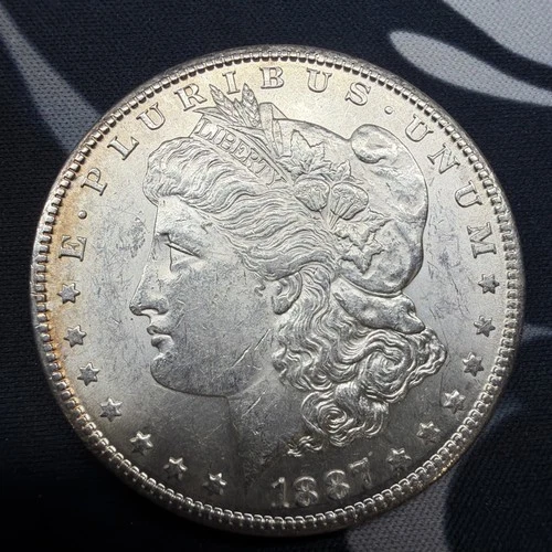1887 S MORGAN SILVER DOLLAR! NICE AU/UNC Coin! Rare Date/Mint!