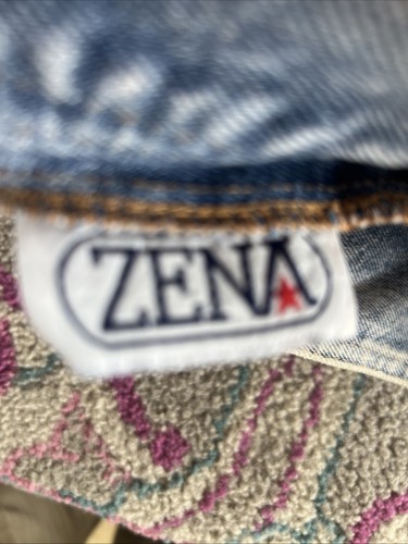 Vtg 80s ZENA Acid Wash Jean Pencil Skirt Metal Rock Punk Denim High Waist Sz 5 - Picture 5 of 6