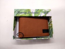  80 NWT Mens Tommy Bahama Color Brown Bifold Leather Wallet