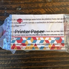 3 Rolls Thermal Paper Sticker Self-adhesive 30mm Phomemo White for M02