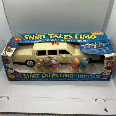 トップス vintage class5 80s orignal made in usa Vintage 80's Shirt Tales Limo With Figures 5 Characters Still In