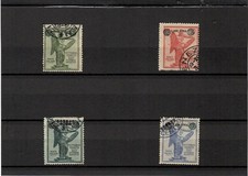 REGNO 1924-ANNIV. VITTORIA SOVRASTAMPATI-SERIE COMPLETA USATA-RARA-SPED.GRATUITA