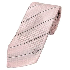 Louis Vuitton pink Damier tie cravat ek aq11838