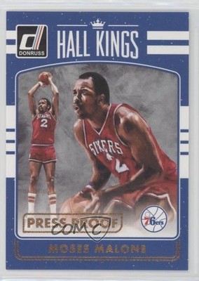 2016 Panini Donruss Hall Kings Press Proof Orange /125 Moses Malone #26 HOF 0s5