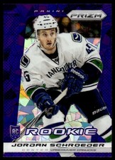 2013-14 Panini Prizm Prizms Purple Jordan Schroeder Rookie Vancouver Canucks