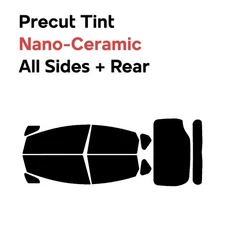 Precut Window Film Automotive Nano Ceramic Any % Tint for Toyota Prius 2010-2015