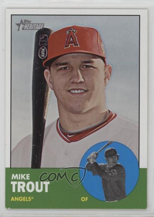 2012 Topps Heritage Mike Trout #207 0w7
