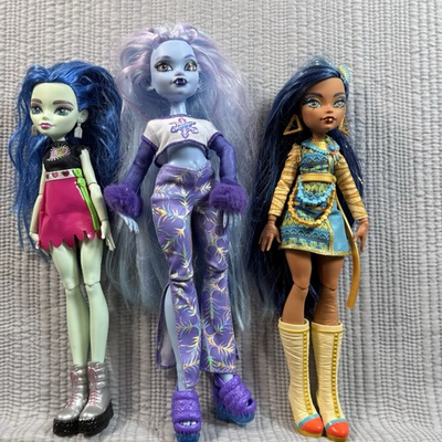 #ad Monster High 12” Dolls Lot Of 3 Cleo De Nile Ghoulia Yelp Abbey Bominable Yeti $49.99