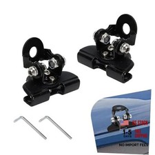 LED Light Bar Mounting Brackets, Wide-Angle Adjustable LED Work 2 PCS Black