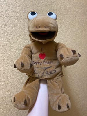 NWT SIGNED Terry Fator WINSTON JR Turtle Plush Hand Puppet Mirage Ventriloquist