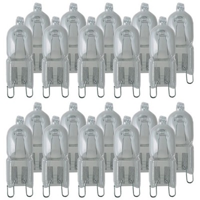 20 x Radium Halogen Stiftsockellampen 20W G9 klar 235lm warmweiß 2700K dimmbar