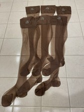 6 PAIR Van Raalte Vintage NOS 9.5 M Taupe Haze Flextop Nylon Stockings
