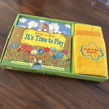 VTG 2003 Peek-a-Boo Play Book  Blanket Set. Personalize Baby  s Photo