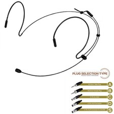 Double Earhook Headset Mic-Headworn/Microphone/For For Wireless