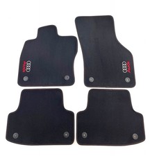 CARMAT TEXER Tappetini Auto In Tessuto Per Audi A3 8V (2012+) - Set Da 4 Pezzi, Colore Nero, Su Misura - 2