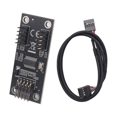 USB-Hub, USB-Splitter, USB 2.0, 9-Polig, auf Dual-9-Polig, Hub-Adapter, Ris5871