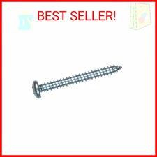 zinc 80008 6-Inch x 1/4-Inch Pan Head Phillips Sheet Metal Screw, 100-Pack, Size