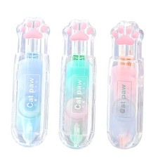 3Pcs Retractable White Correction Tape,Cute Cat Paw Correction Tape mini-3