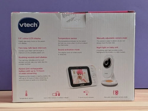 VTech VM4254 Video Baby Monitor - nightlight, 2-way talk, v. long battery life - Picture 20 of 24