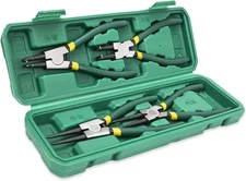 4 PCS Snap Ring Pliers Set, Heavy Duty Circlip Kit 7 Inch for Snap... 