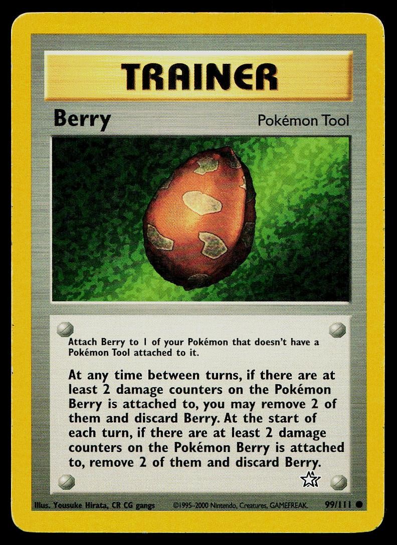 Pokemon Card Neo Genesis Berry 99/111 Common