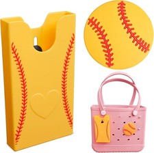 Softball Theme Phone Holder for Bogg Bag/Simply Southern With 1