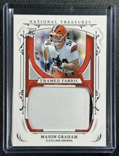 MASON GRAHAM 2025 PANINI NATIONAL TREASURES #FF-MGM FRAMED FABRIC RC PATCH 1/49