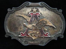 QD11131 VINTAGE 1978 **ANHEUSER-BUSCH** BEER BREWING COMPANY BELT BUCKLE