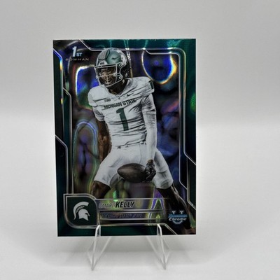 2025 Bowman University Chrome - Omari Kelly #38 Teal Lava Refractor (RC)