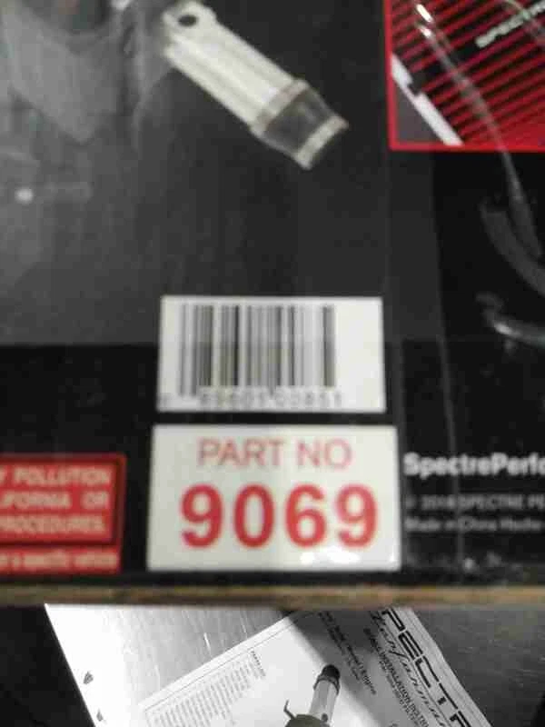 Kit de admisión de aire frío Spectre Performance 16-21 Honda Civic L4-1,5 L F/I 9069 Foto 4 de 4