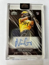 2024 Topps Chrome Black Nick Gonzales #CBA-NG Base Auto
