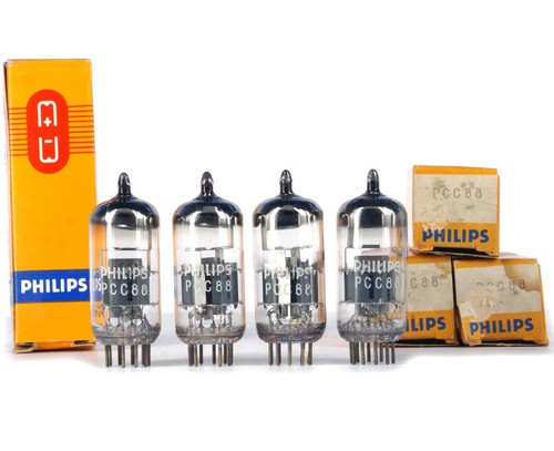 MATCHED QUAD PCC88/7DJ8 PHILIPS NOS Tube Röhre Valvola Valve 진공관 真空管 电子管 Valvula - Picture 1 of 3