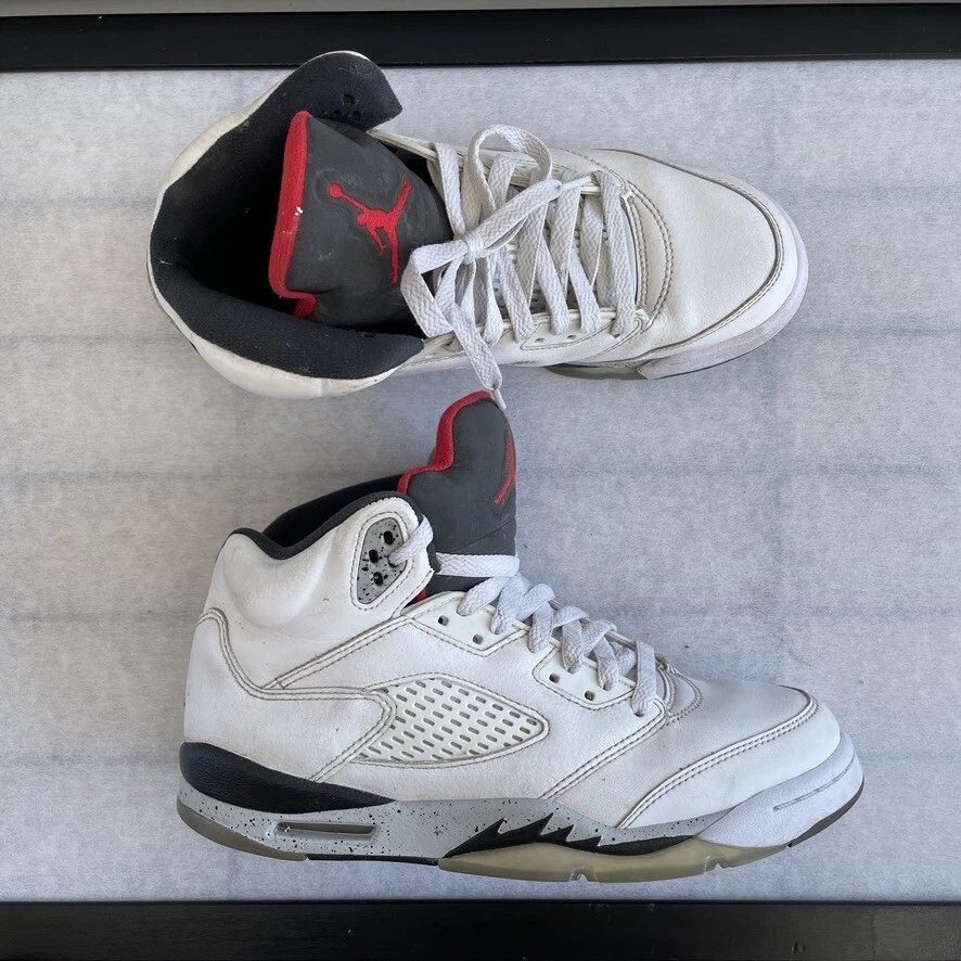Air jordan 5 top retro white cement