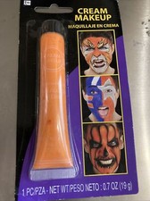 Halloween Costume Orange Cream Makeup Theatrical Colored