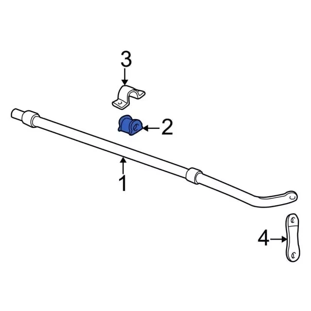 1 x Genuine Ford OEM 03-05 Lincoln Aviator Rear Sway Bar Bushings 3L2Z-5493-CA - Image 2 of 4