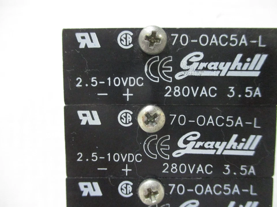 Lot of 6 Grayhill 70-OAC5A-L I/O Module 280VAC 3.5A 70-0AC5A-L - Image 4 of 4