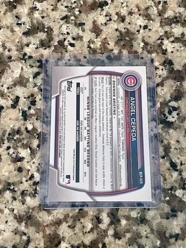 2023 Bowman Chrome 1st Mega Mojo Refractor Angel Cepeda Chicago Cubs SSP - Picture 2 of 2