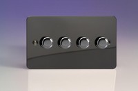 Varilight V-com 4-gang 2-way Push-on/off Rotary Led Dimmer Light Switch 4 X 15- Varilight V-com 4-gang 2-way Push-on/off Rotary Led Dimmer Light Switch 4 X 15-