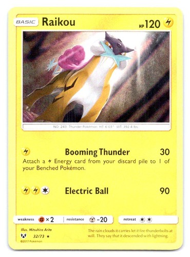 2017 Pokemon Shining Legends Raichu GX 75/73 BGS 9.5 Rainbow Rare