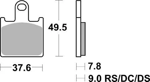 Kawasaki ZX-6R ZX6R 2007 - 2017 Race Sintered SBS front brake pads 838 RST - image 2 of 2