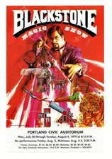 Backstage Magic Show Handbill Mail Order 1979 Portland Civic Auditorium