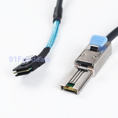 New 1M Mini SAS 26 SFF-8088 to SFF-8087 mini SAS 36P Cable Converter - Picture 3 of 8